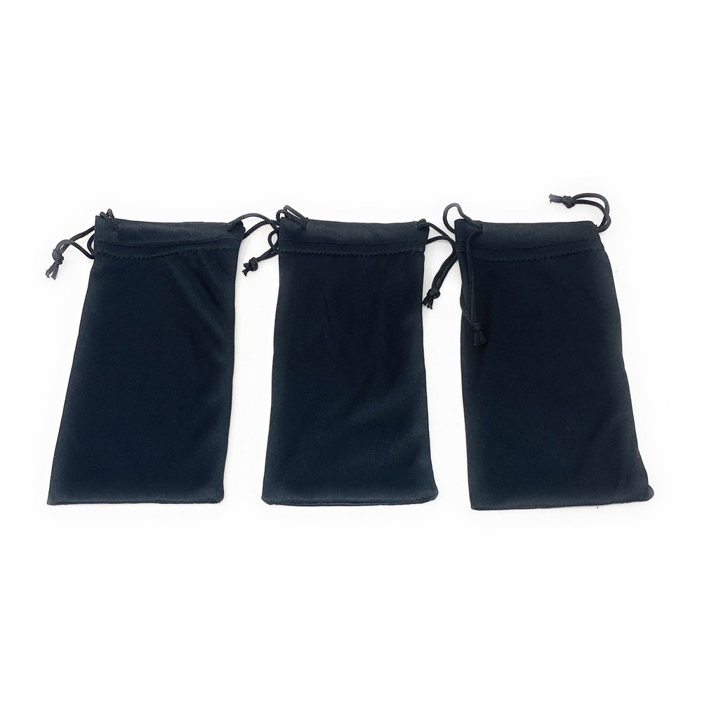 3ct Black MicroFiber‎ Sunglass Eyeglasses Carrying Pouch Case Bag Storage Sleeve